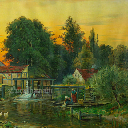 The Village - Chromolithograph Print, Germany