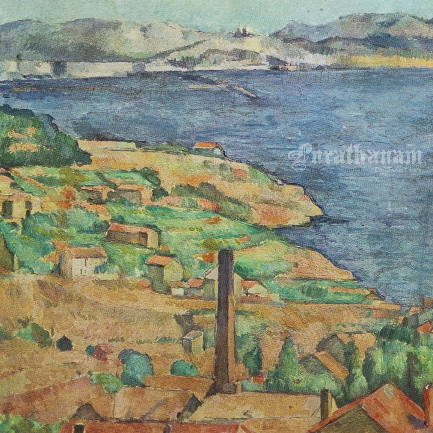 The Gulf of Marseilles Seen from L'Estaque by Paul Cézanne (Archival Print)