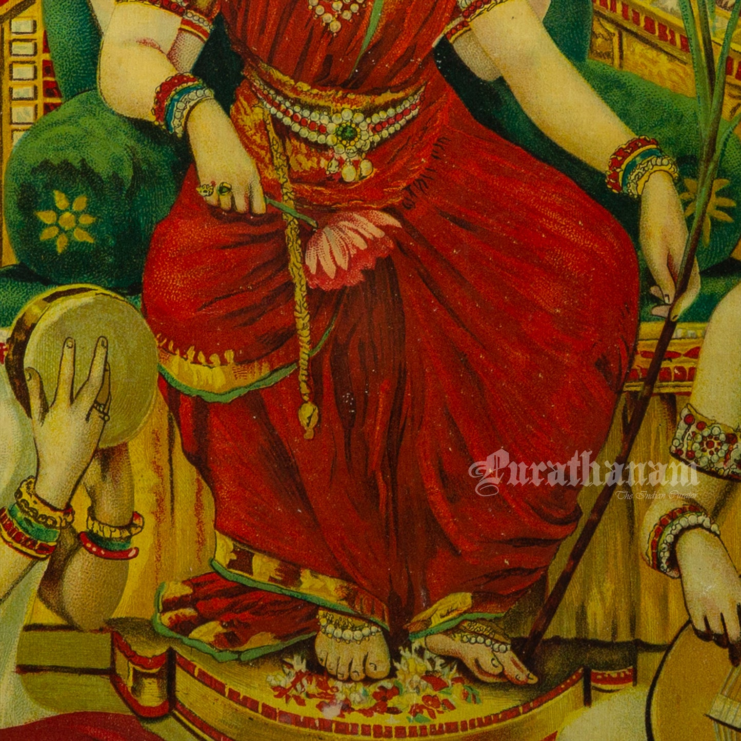 Ambika by Ravi Varma - Oleograph Print