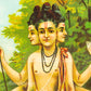 Duttatreya  By Ravi Varma  - Lithograph Print