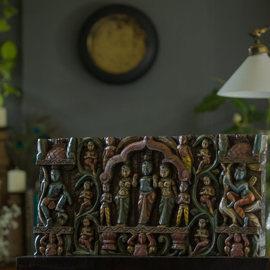 Krishna Wooden Panel (Soorya Palagai)