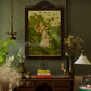 Saraswati by Ravi Varma - Embellished