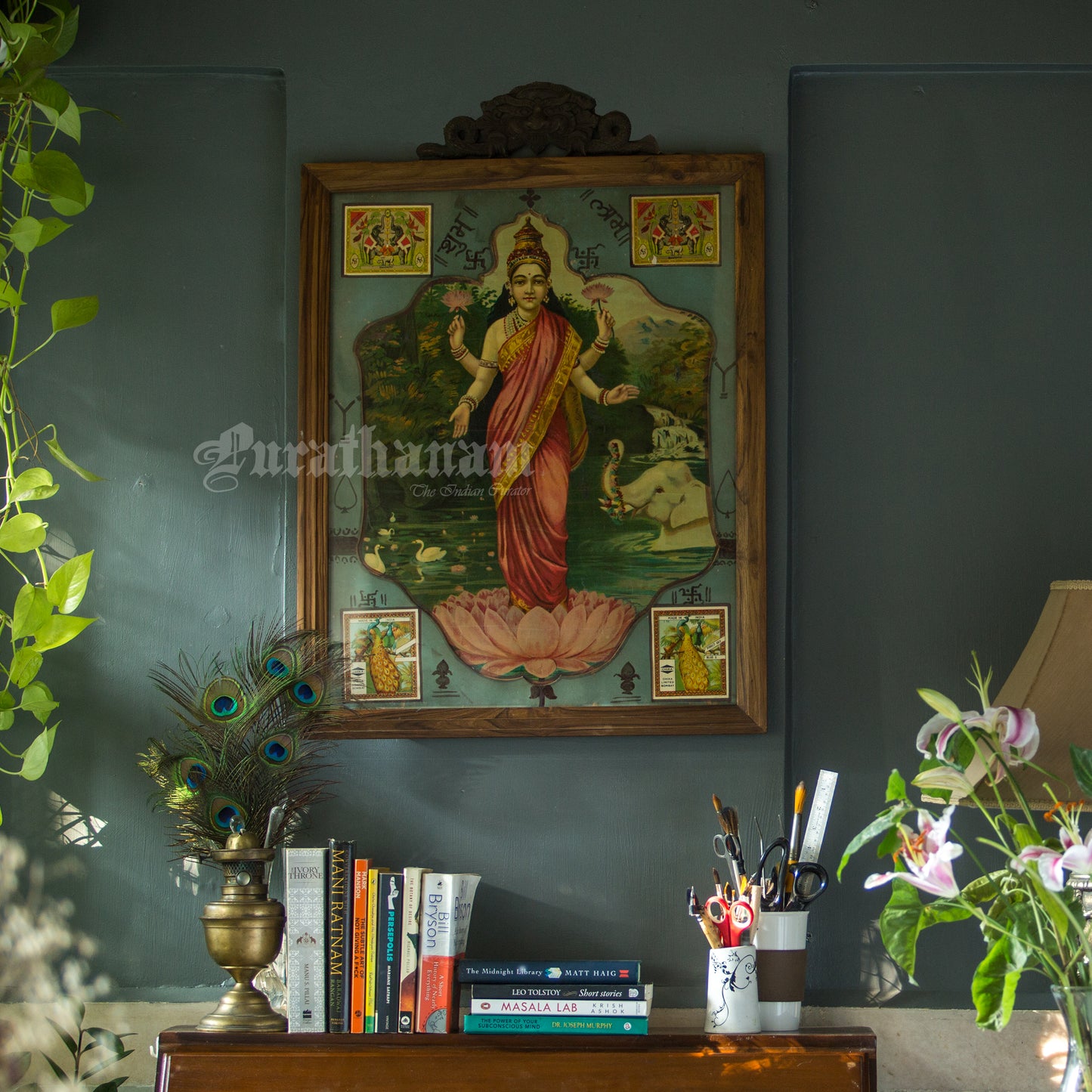 Lakshmi by Ravi Varma Poster for Chika Ltd., Bombay