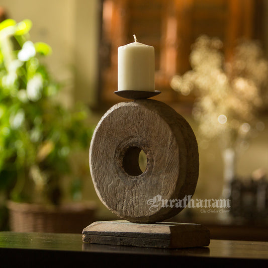 Damachiya Wheel Candle holder