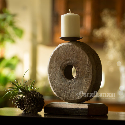 Damachiya Wheel Candle holder