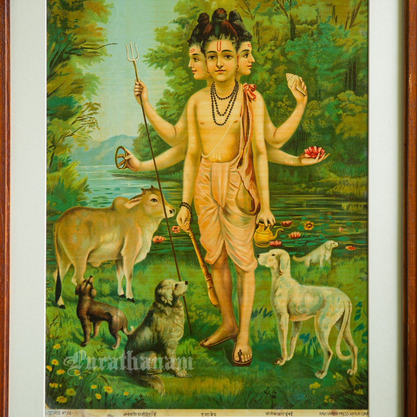 Duttatreya  - Oleograph Print (Ravi Varma)