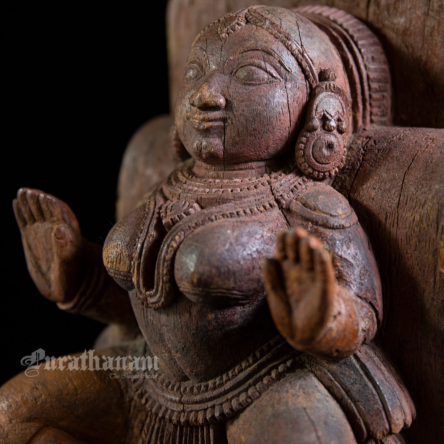 Apsaras Wooden Sculpture