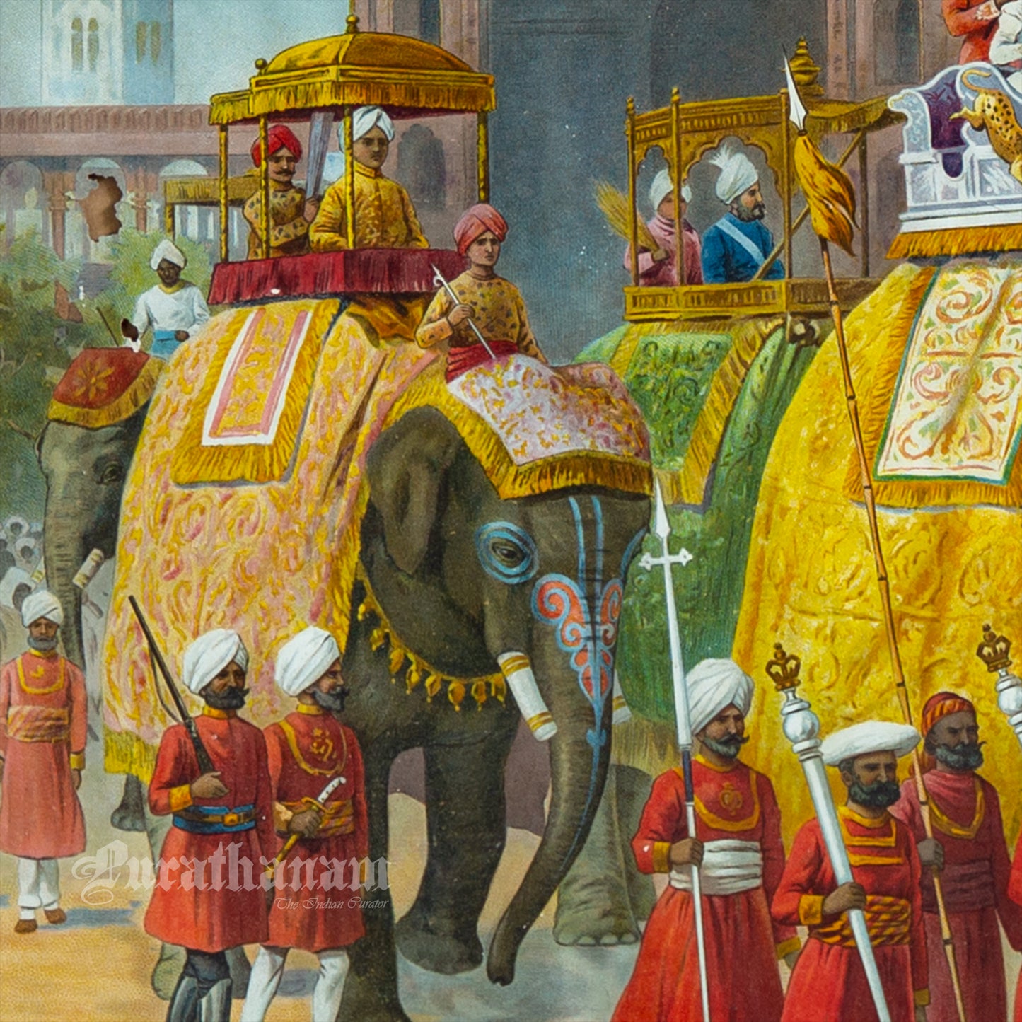 Delhi Durbar 1903 - Chromolithograph Print, London