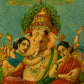 Riddhi Siddhi Ganapati  by Ravi Varma (Oleograph Print)