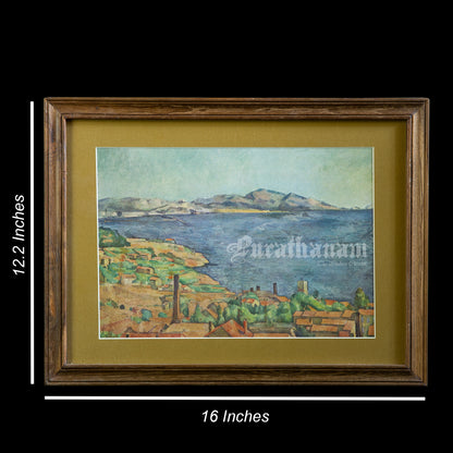 The Gulf of Marseilles Seen from L'Estaque by Paul Cézanne (Archival Print)