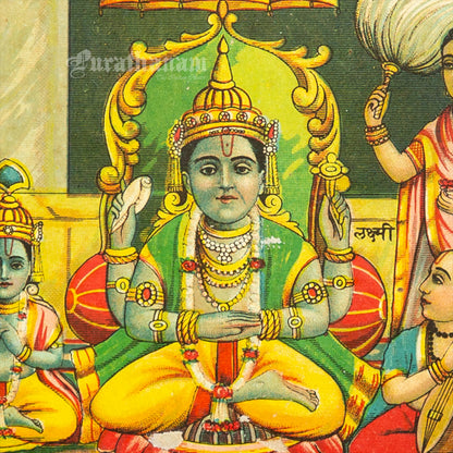 Sri Badrisha Gadwal - Chromolithograph Print