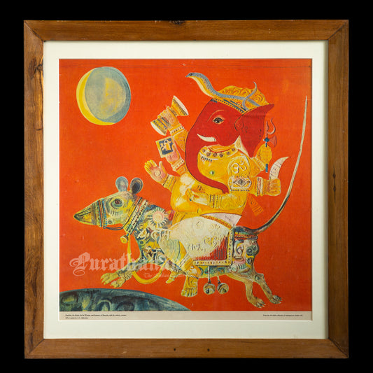 Ganesha by G. S. Adivrekar - Air-India collection (Offset Print)