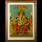 Riddhi Siddhi Ganapati  by Ravi Varma (Oleograph Print)