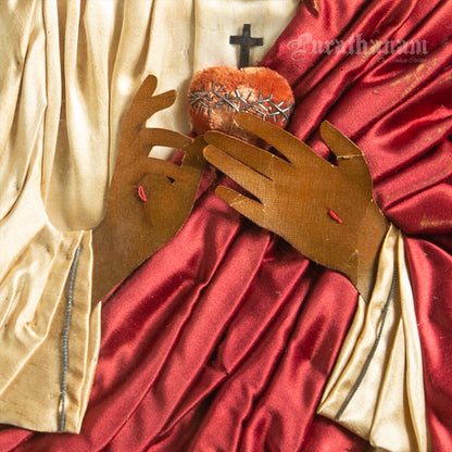 Jesus - Chromolithograph Print Embellished, London