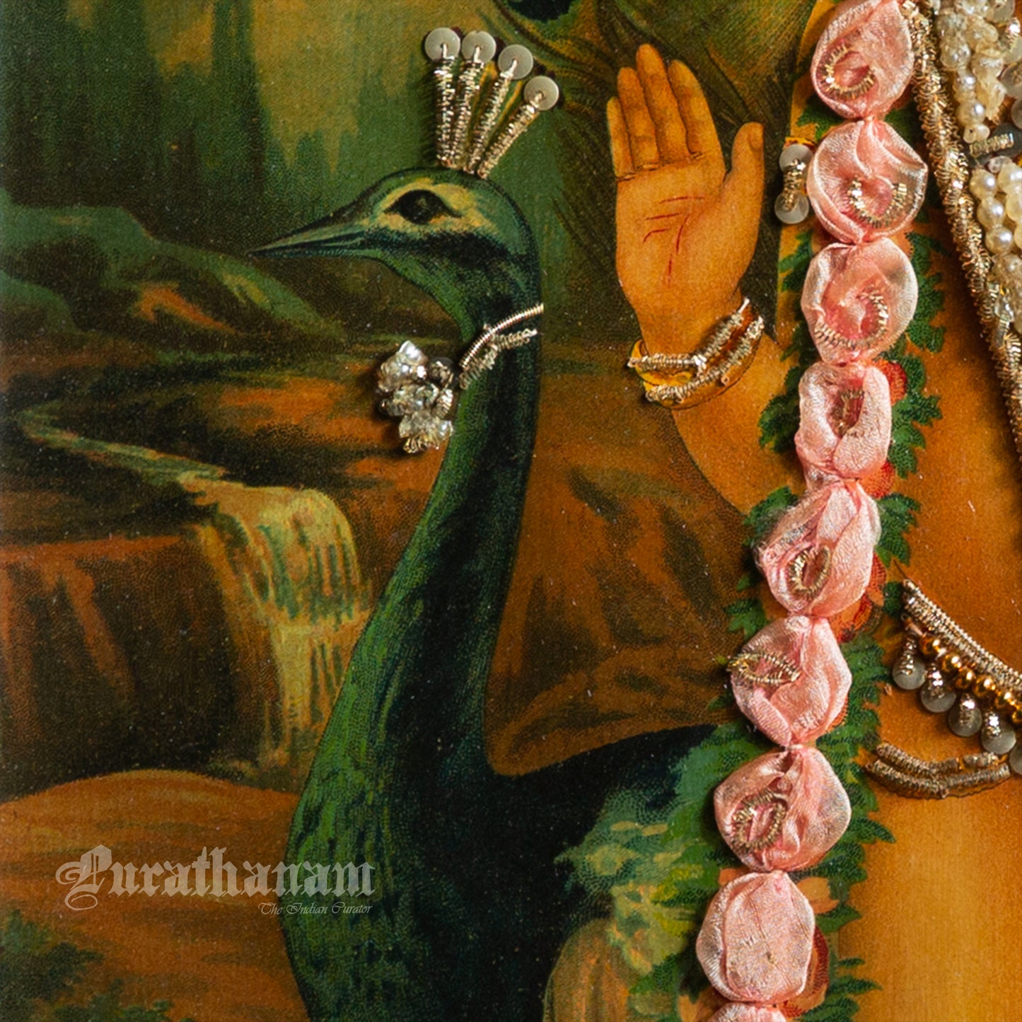 Sri Bala Subramanya (Oleograph Print) - Embellished