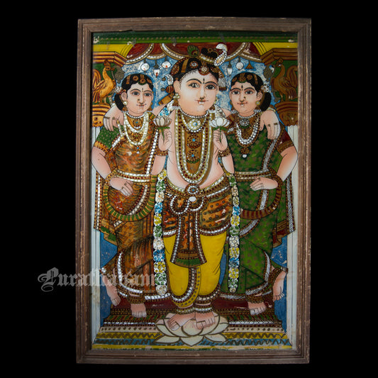 Butter Krishna - Glass paintings