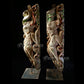 Wood Polychrome Elephant Brackets