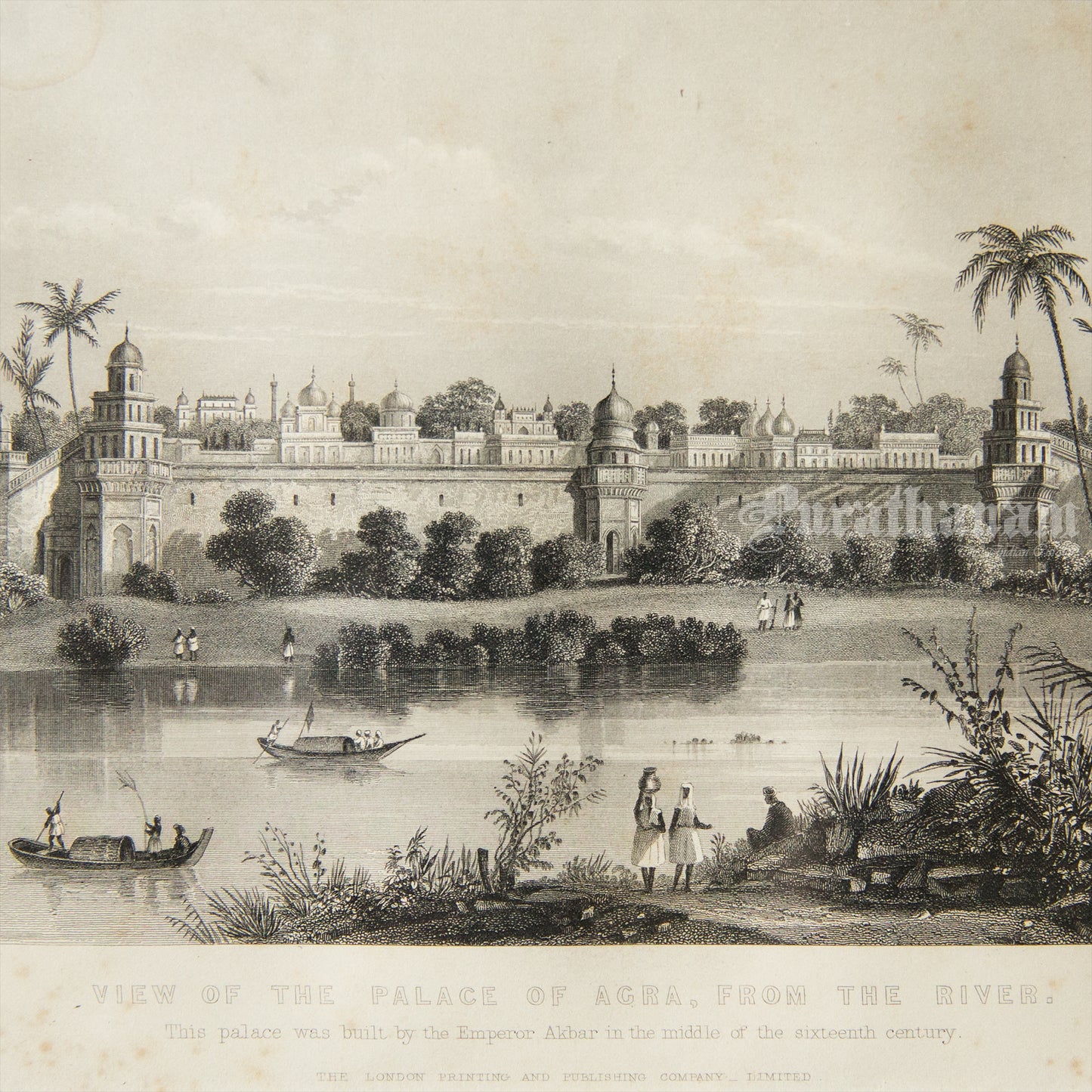 View of the Palace of Agra, From The River