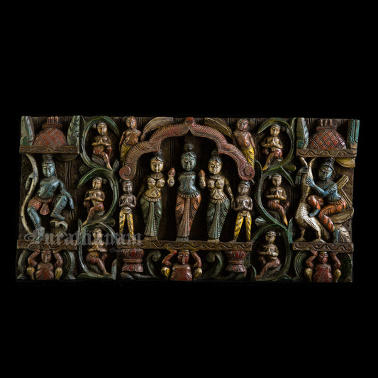 Krishna Wooden Panel (Soorya Palagai)