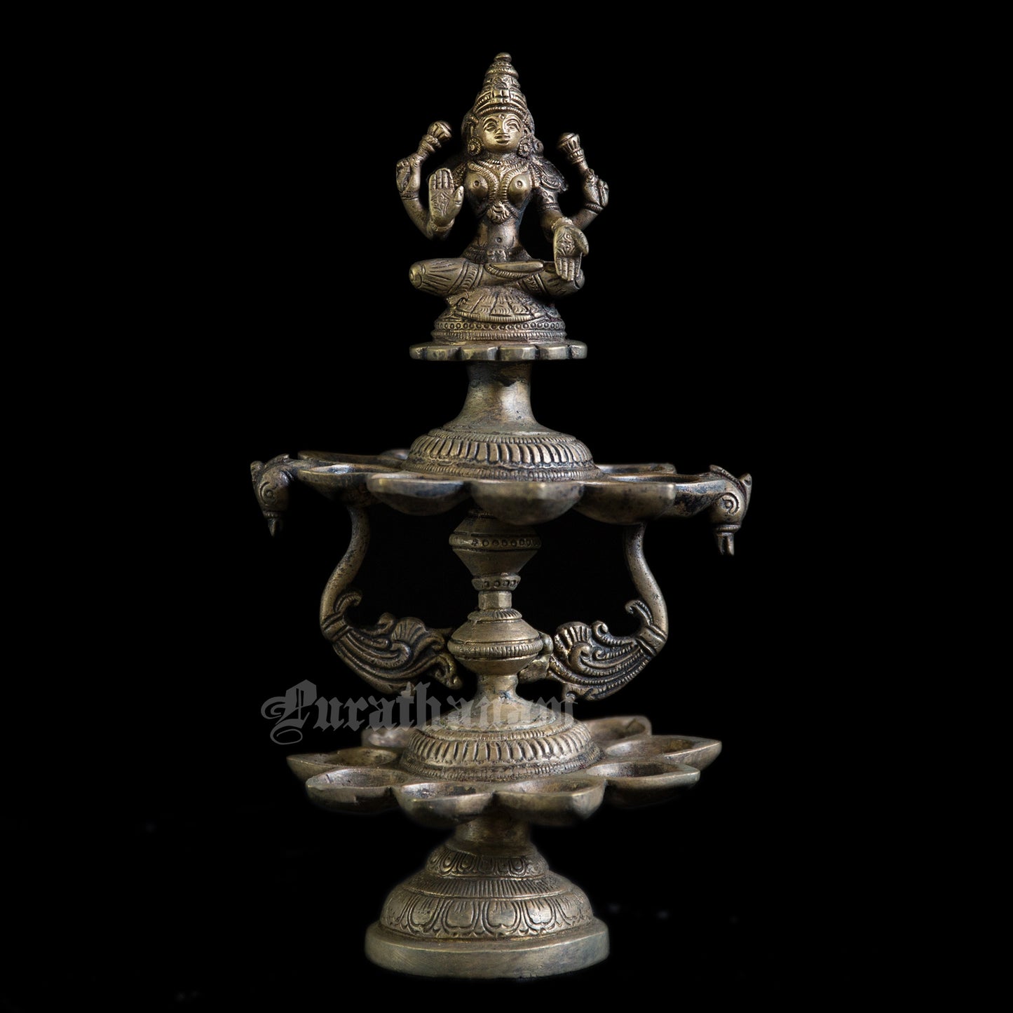 Lakshmi Two Layered Brass Deepam