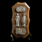 Saint Christopher Carrying the Christ Child, Mother Mary and Christ wall plaque