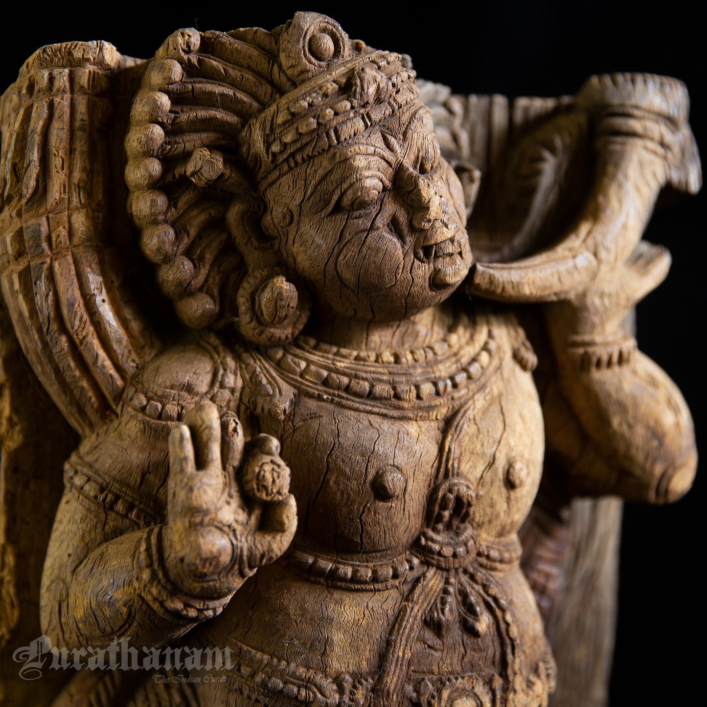 Dwarapalaka wooden Sculpture