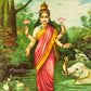 Lakshmi - Oleograph Print (Ravi Varma)