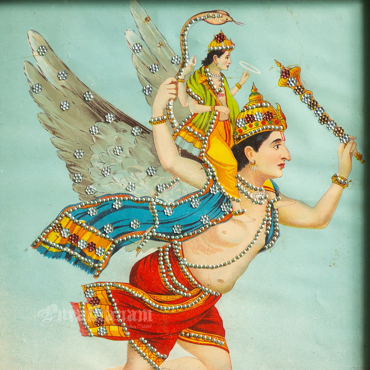 Garudwahan Vishnu - Lithograph Print