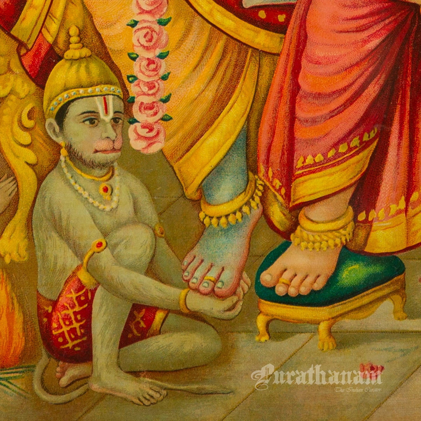 Sri Ram Pattabhishekam  by C. G. Ramanujam  (Oleograph Print)