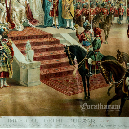 Delhi Durbar 1911 - Chromolithograph Print, London