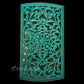 Turquoise Wooden panel with Mirror