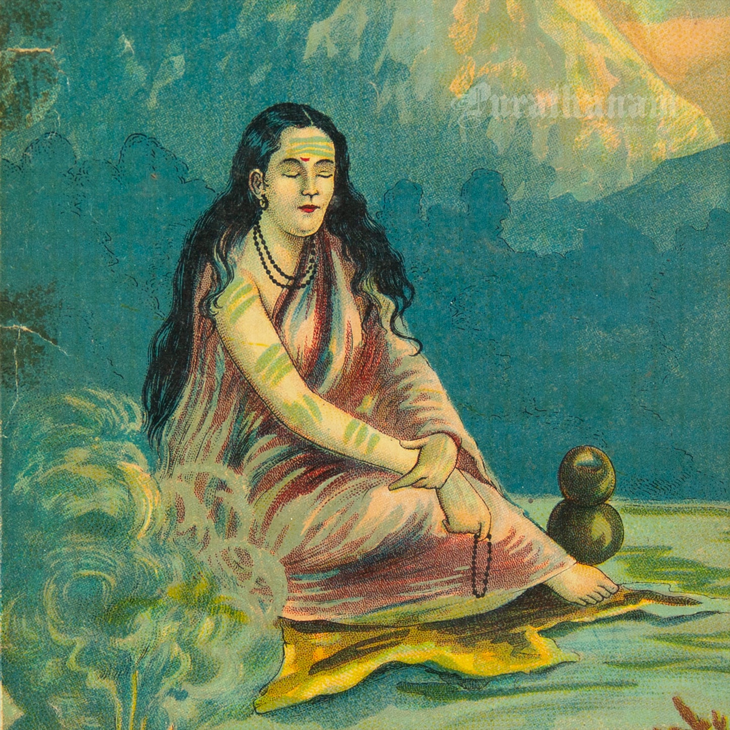 Aanee Shankar Braamhanaache Veshaane aale - Lithograph Print