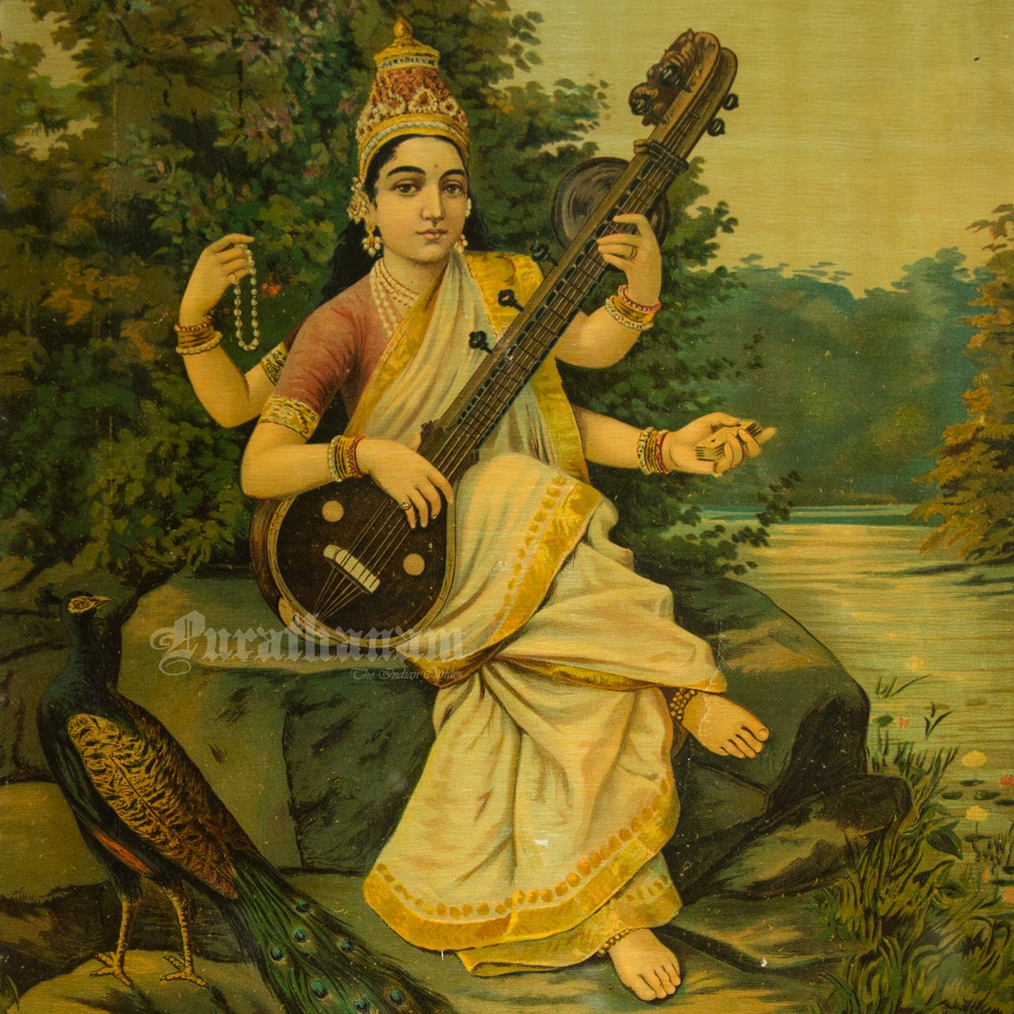 Saraswati by Ravi Varma