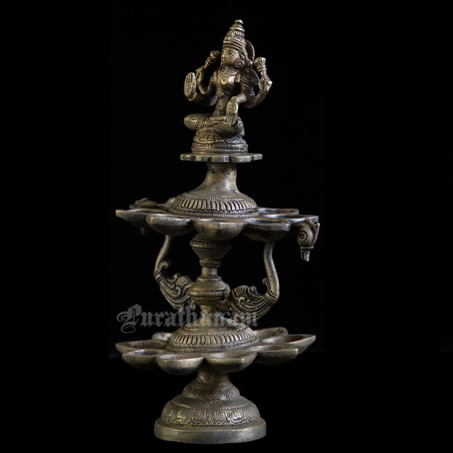 Lakshmi Two Layered Brass Deepam