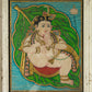 Baby Krishna On Banyan Leaf