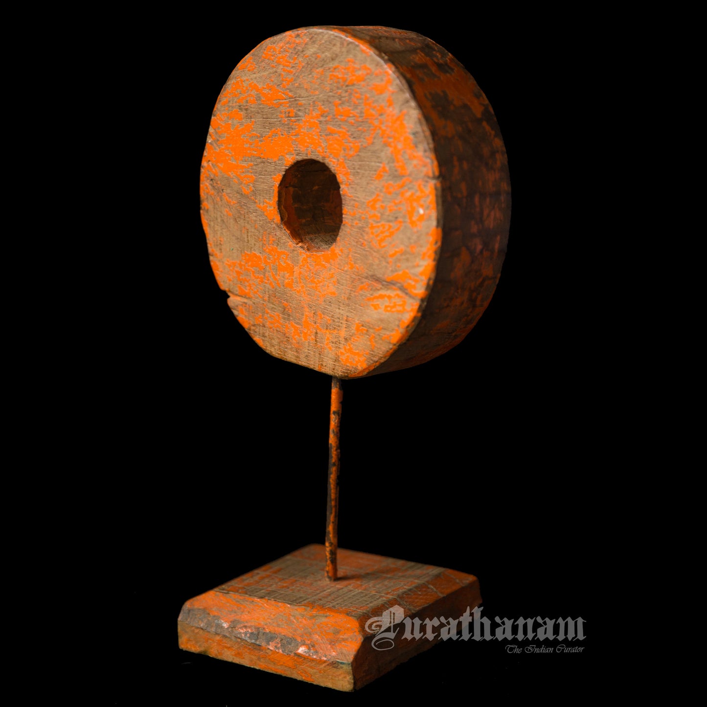 Damachiya Wheel on Stand (Orange)