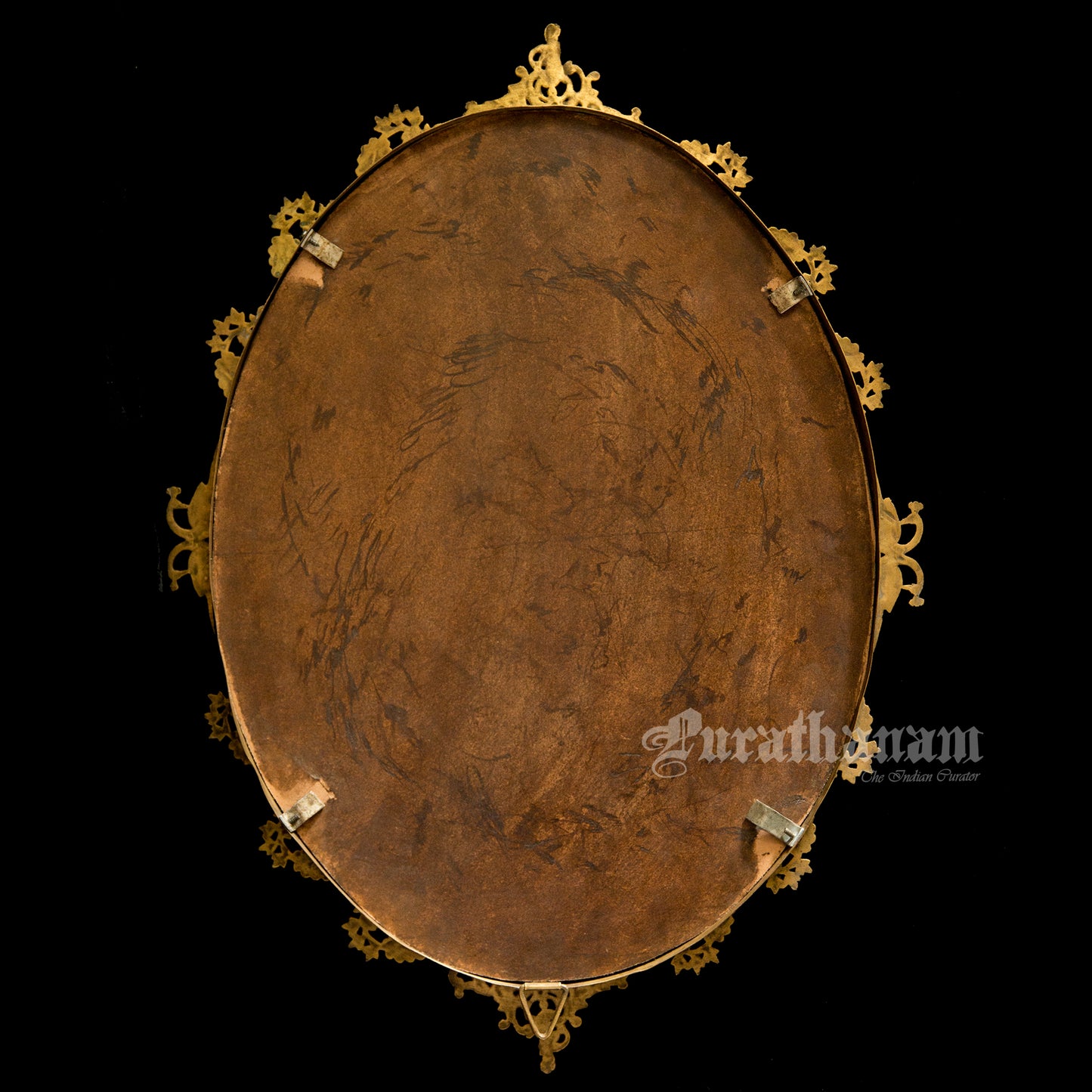 Oval Brass Mirror