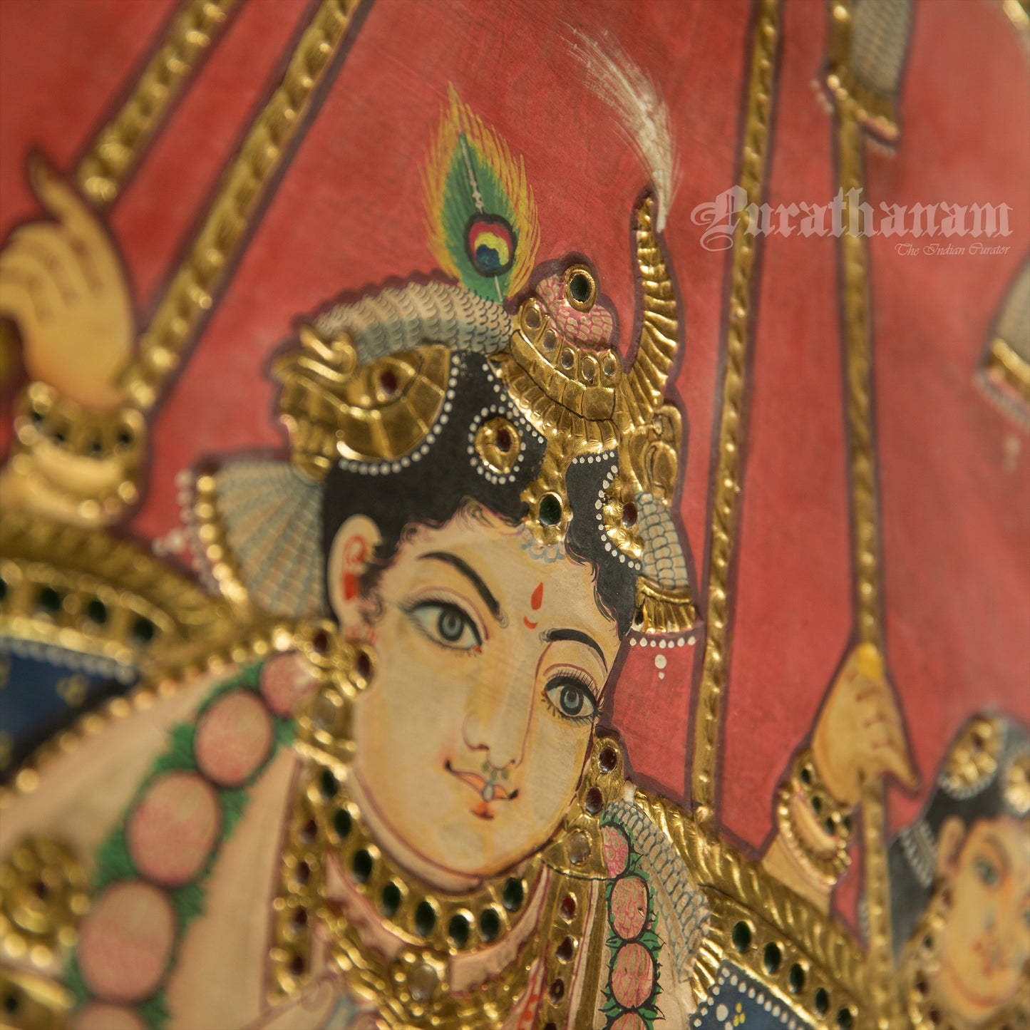 Krishna Gopikas - Tanjore Painting