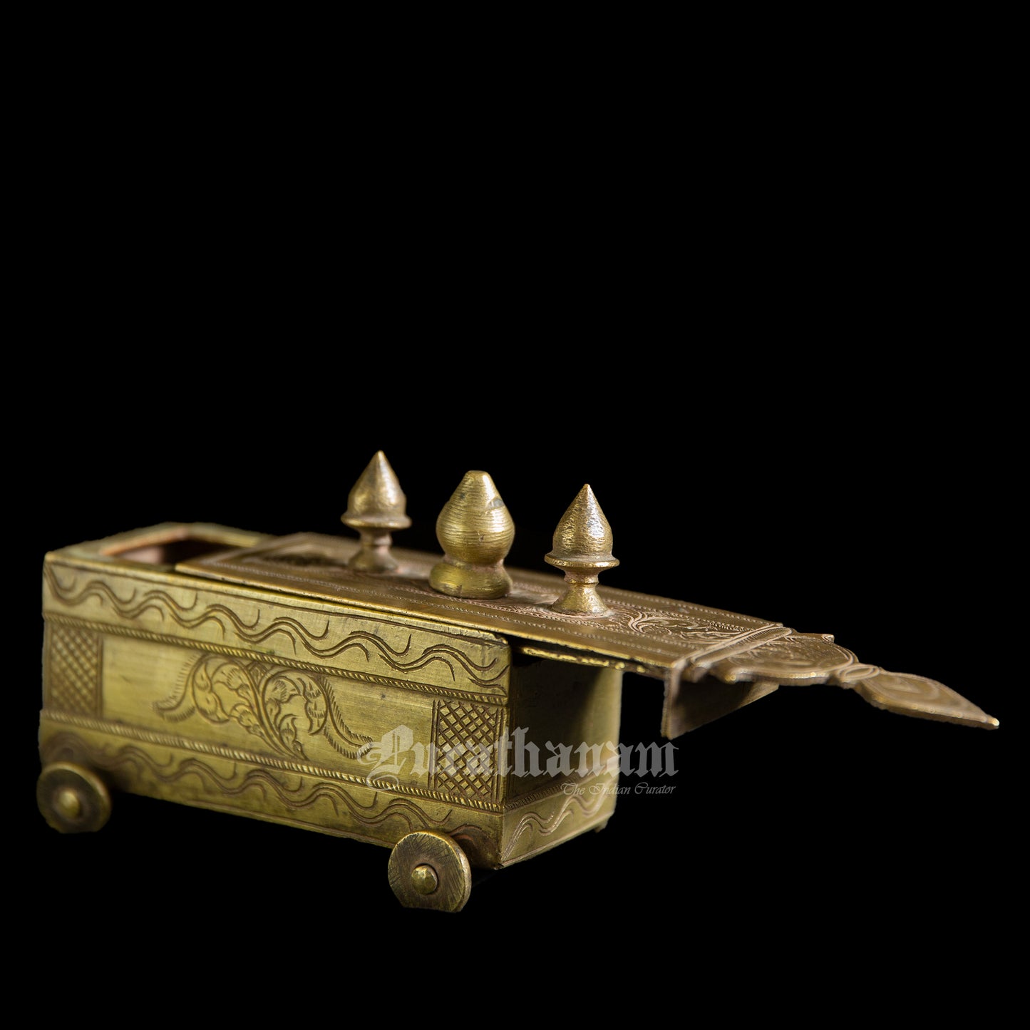 Vibhuti box (Bhasma box/ Holy ash container) - Brass