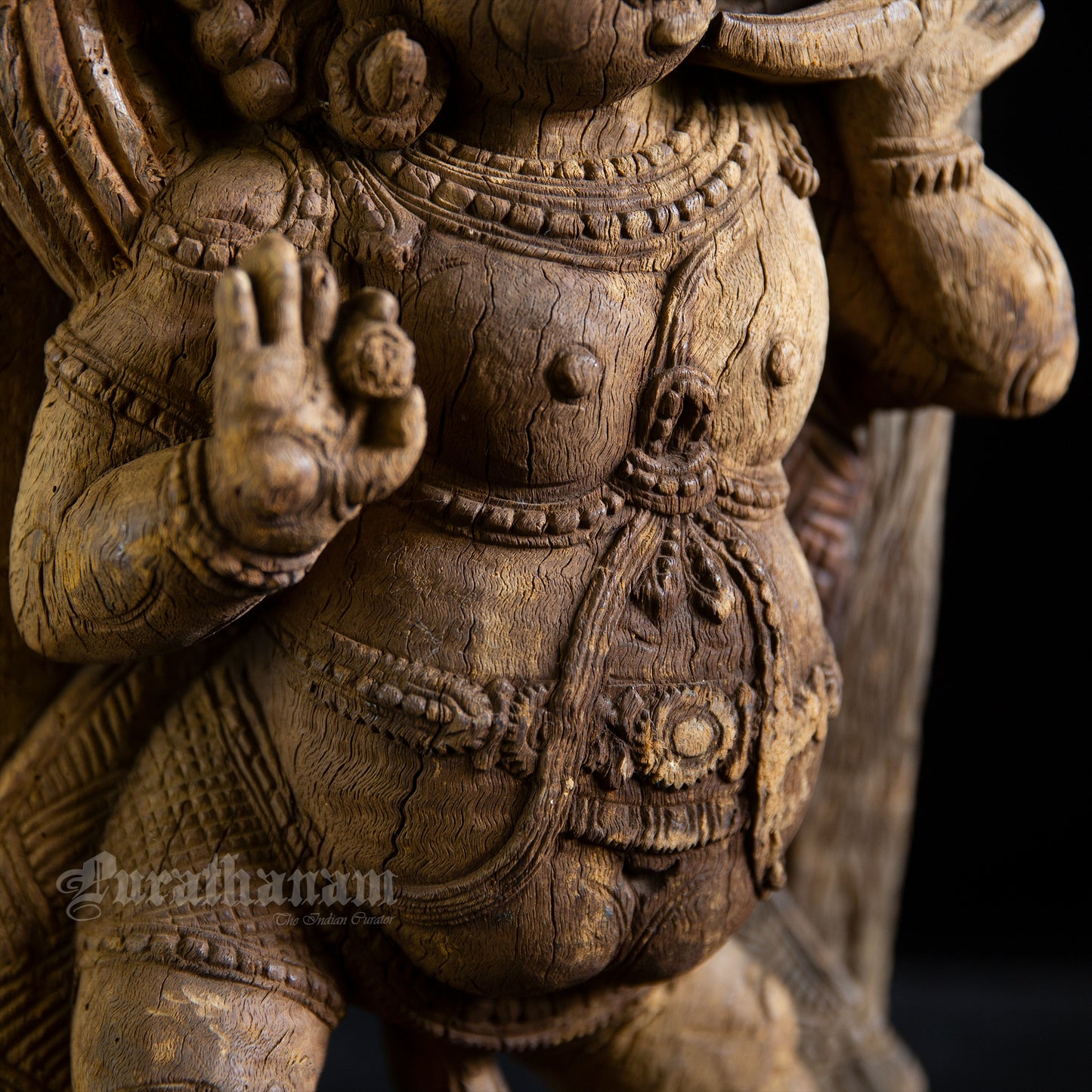 Dwarapalaka wooden Sculpture