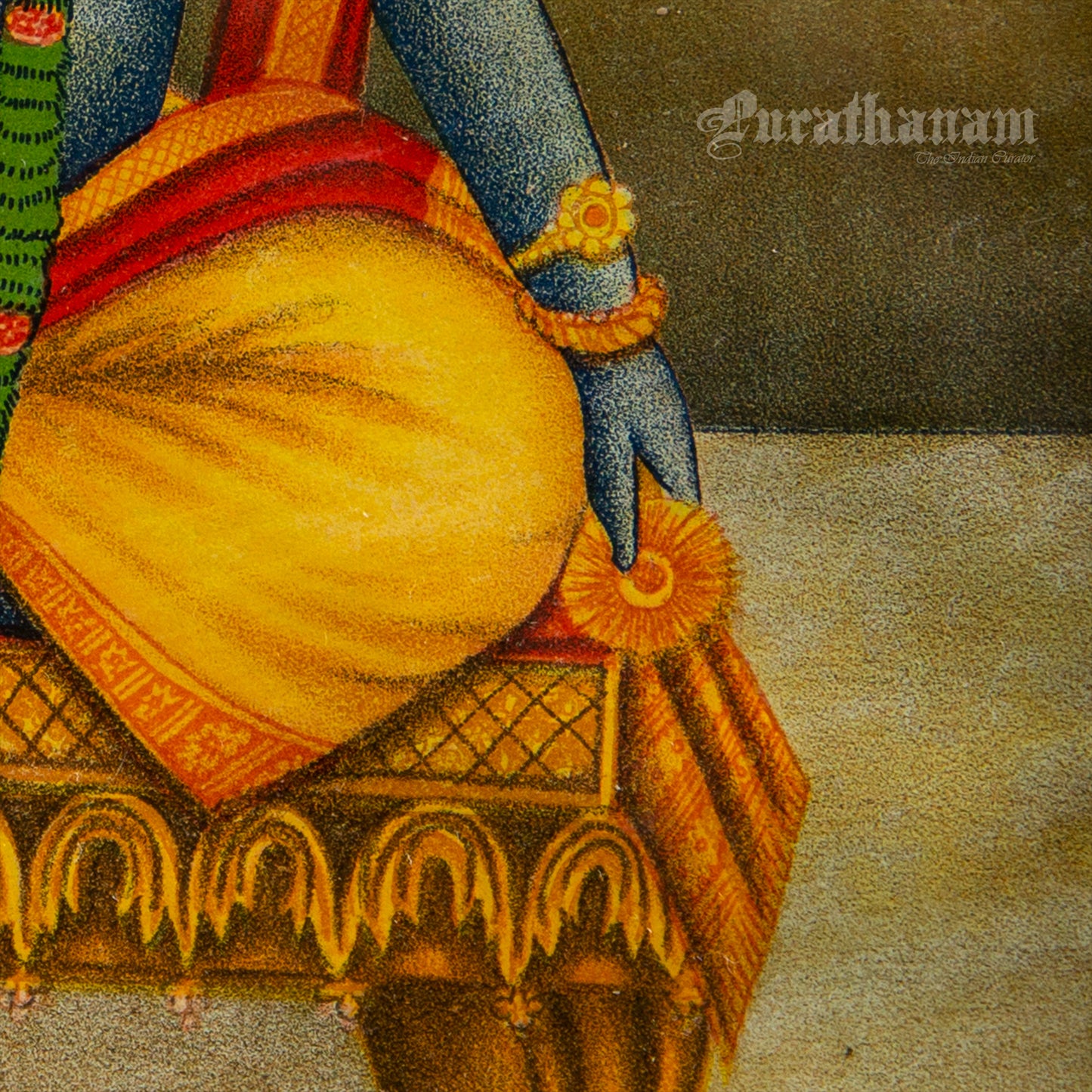 Sri Maha Vishnu - Chromolithograph Print