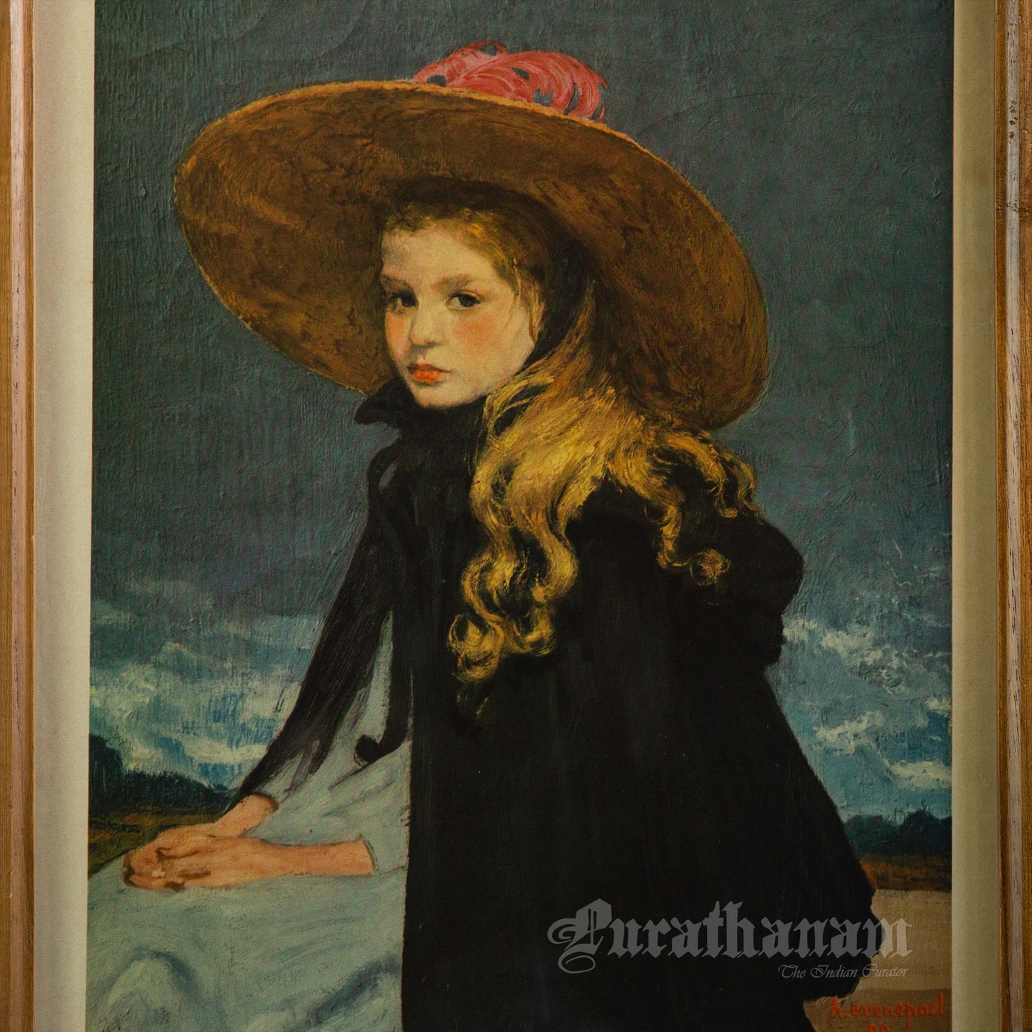 Henriette with Large Hat by Henri Jacques Evenepoel (Archival Print)