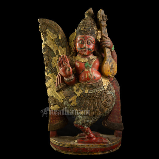 Gandharva wooden Sculpture