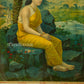 Sita Vanvas by Ravi Varma - Oleograph Print