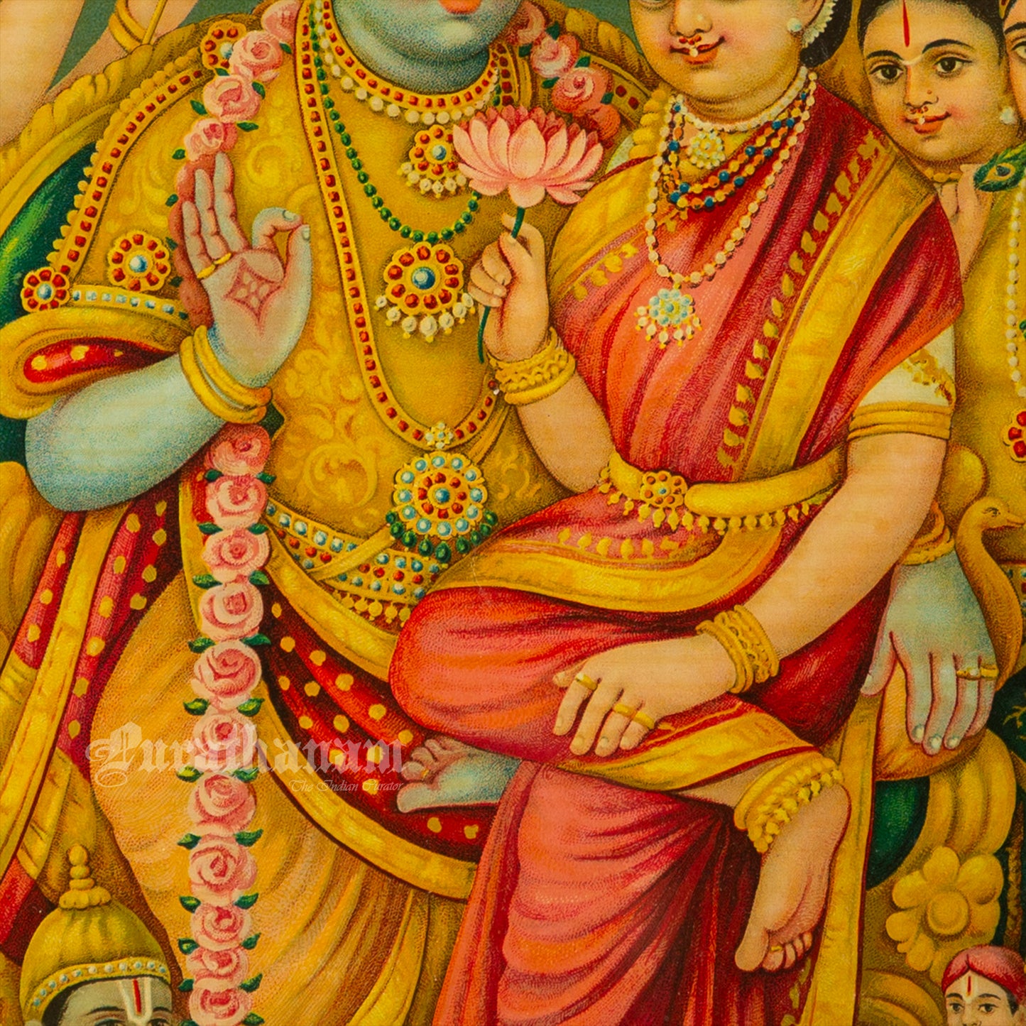 Sri Ram Pattabhishekam  by C. G. Ramanujam  (Oleograph Print)