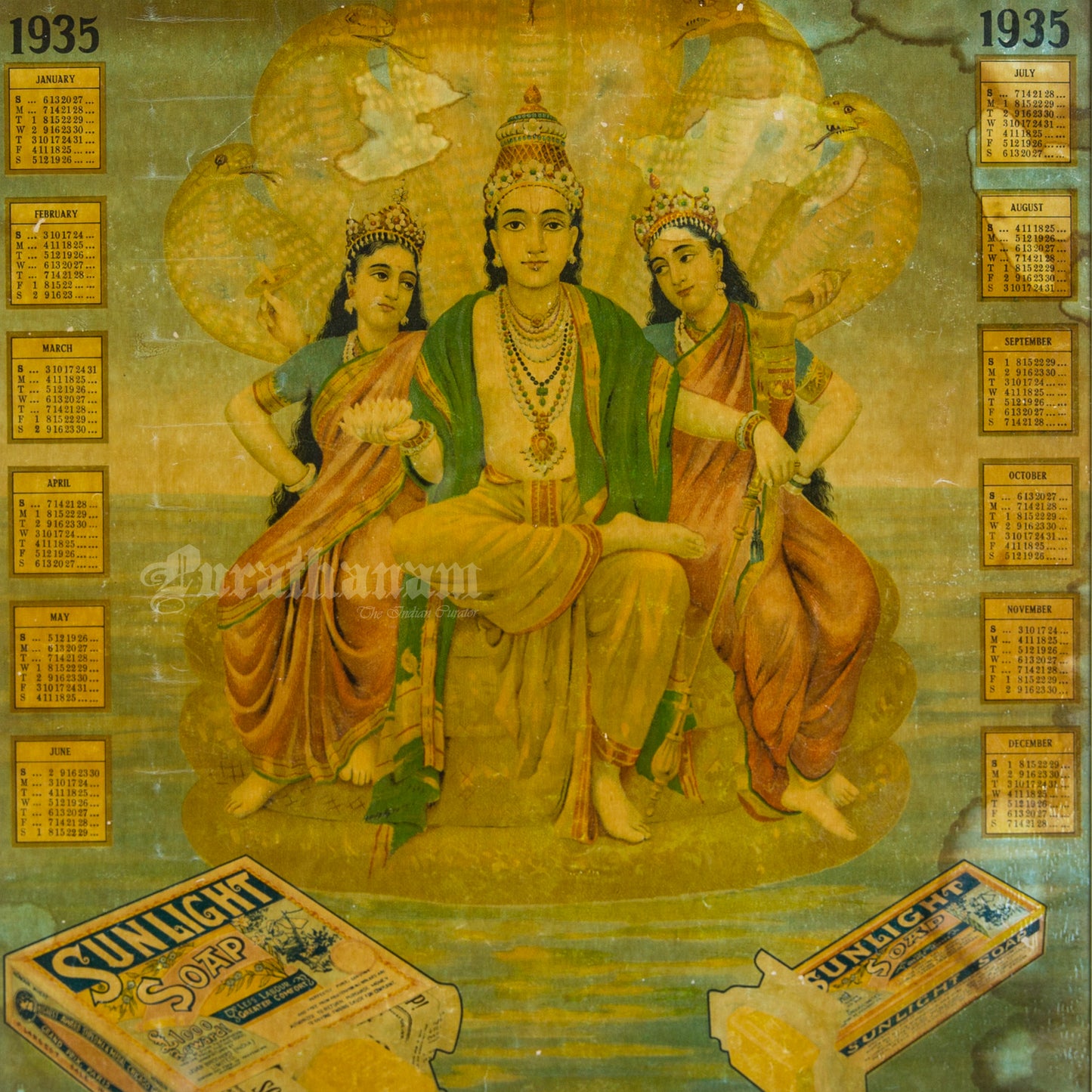 Shesh Narayan - Sunlight Soap Poster & Calender (1935)