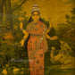 Lakshmi by Ravi Varma - Embellished