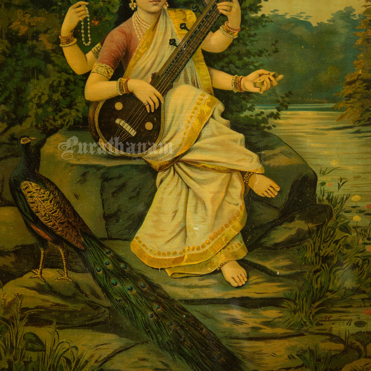 Saraswati by Ravi Varma