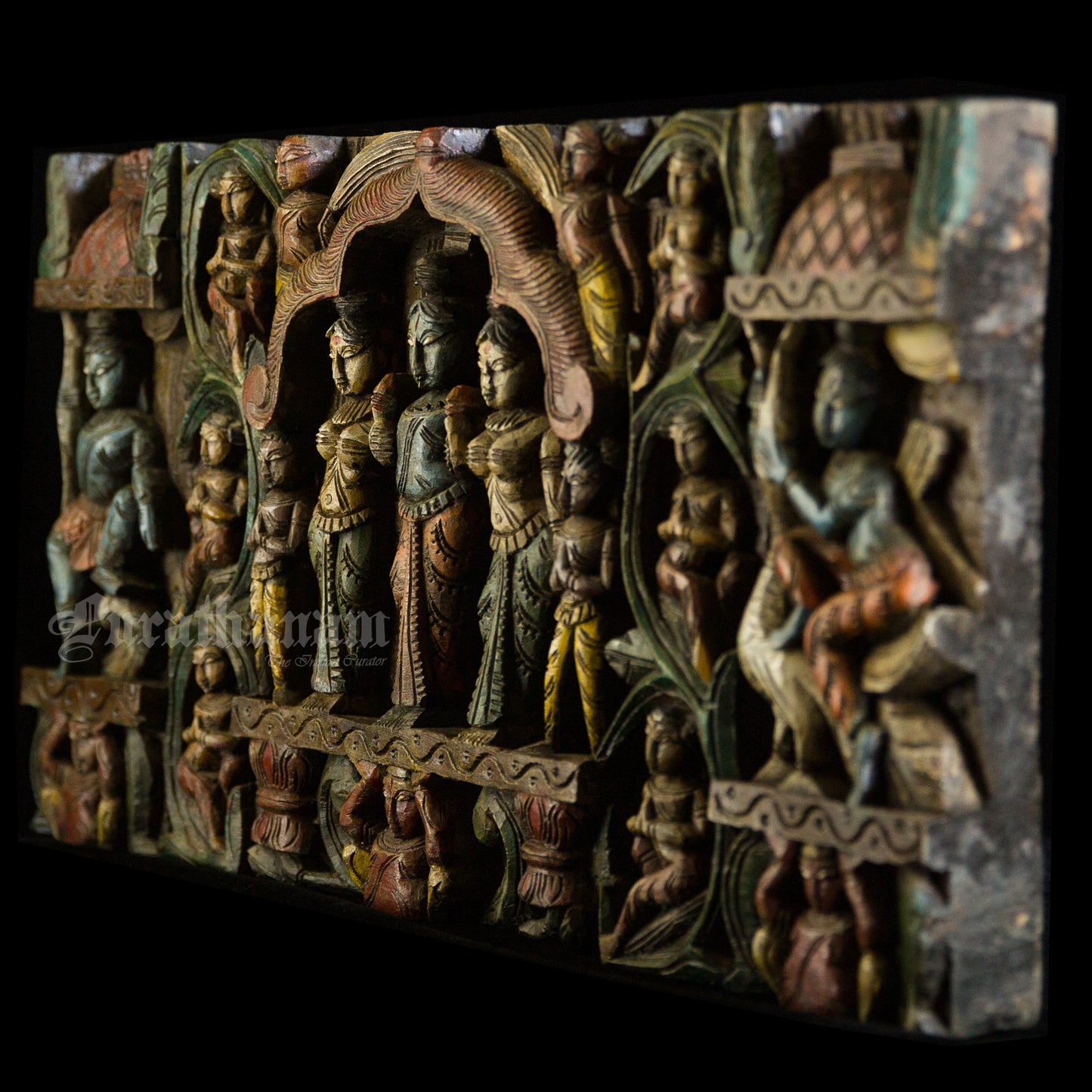 Krishna Wooden Panel (Soorya Palagai)