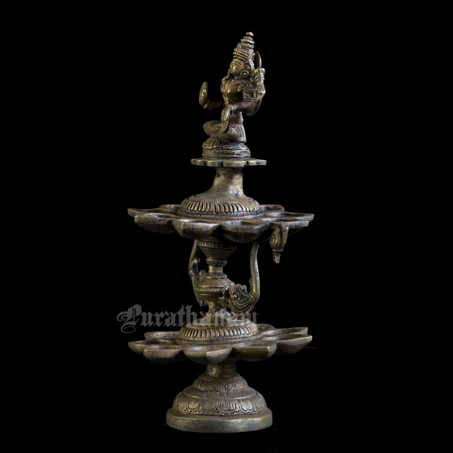 Lakshmi Two Layered Brass Deepam